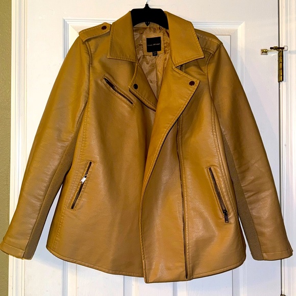 Lane Bryant Jackets & Blazers - Lane Bryant Tan Zip Up Jacket